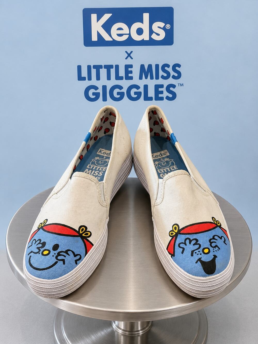Keds x Little Miss Giggles Triple Decker Platform Slip On Sneakers Women 7